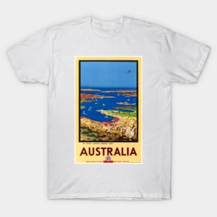 Vintage Travel Poster Australia Sydney T-Shirt